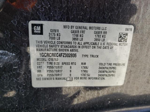 Photo 11 VIN: 1GCRCREC4FZ302806 - CHEVROLET SILVERADO 