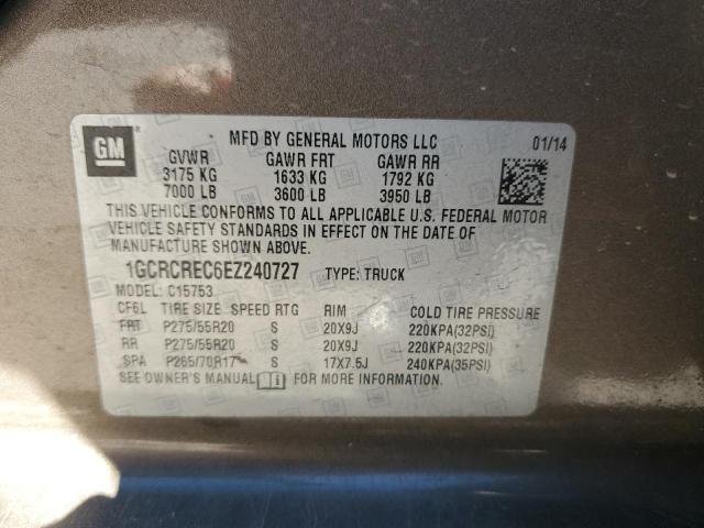 Photo 11 VIN: 1GCRCREC6EZ240727 - CHEVROLET SILVERADO 