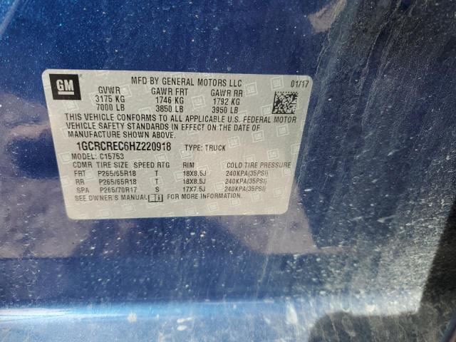 Photo 12 VIN: 1GCRCREC6HZ220918 - CHEVROLET SILVERADO 