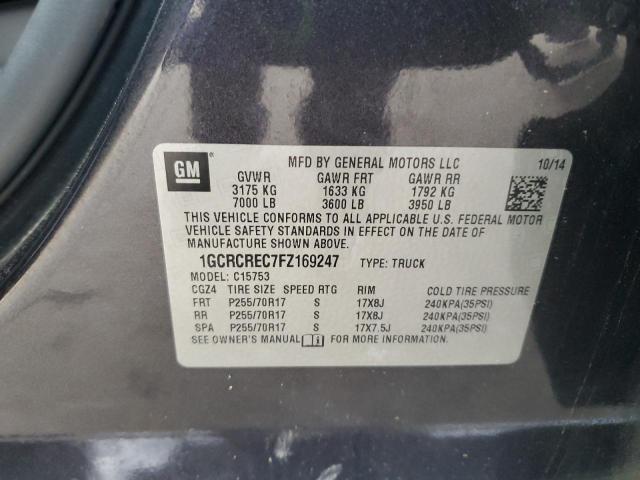 Photo 11 VIN: 1GCRCREC7FZ169247 - CHEVROLET SILVERADO 
