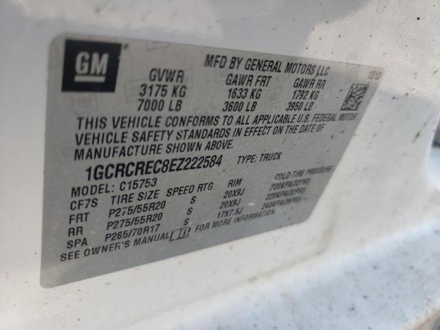 Photo 9 VIN: 1GCRCREC8EZ222584 - CHEVROLET SILV1500 2 