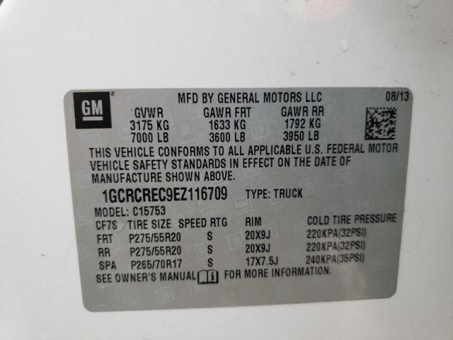 Photo 9 VIN: 1GCRCREC9EZ116709 - CHEVROLET SILVERADO 