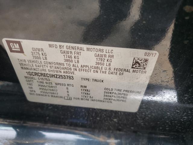 Photo 9 VIN: 1GCRCREC9HZ253783 - CHEVROLET SILVERADO 