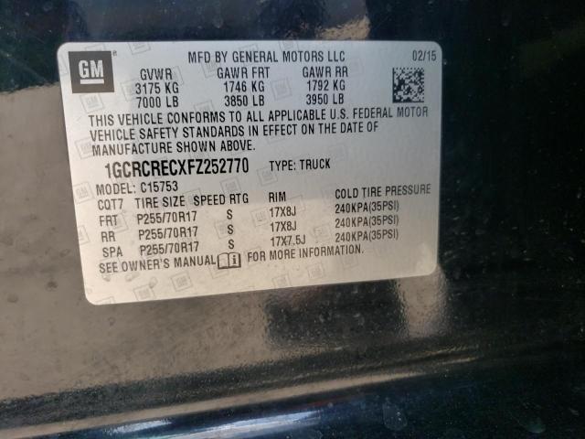 Photo 11 VIN: 1GCRCRECXFZ252770 - CHEVROLET SILVERADO 