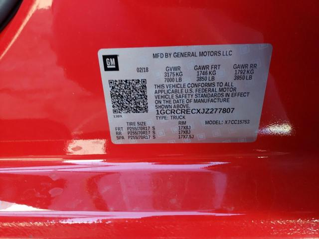 Photo 9 VIN: 1GCRCRECXJZ277807 - CHEVROLET SILVERADO 