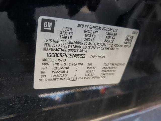 Photo 9 VIN: 1GCRCREH0EZ405022 - CHEVROLET SILVRDO LT 