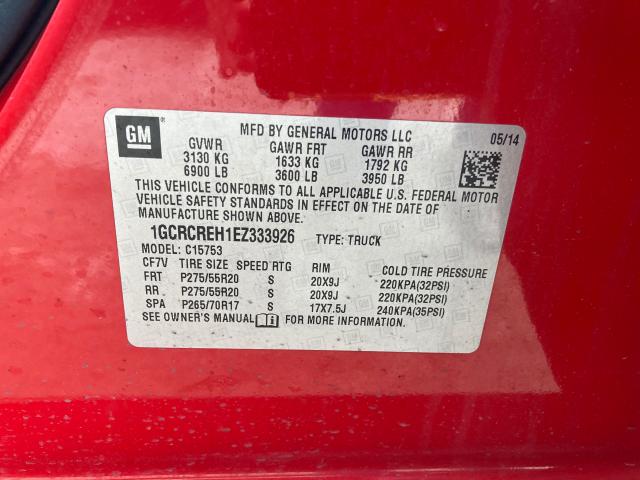 Photo 9 VIN: 1GCRCREH1EZ333926 - CHEVROLET SILVERADO 