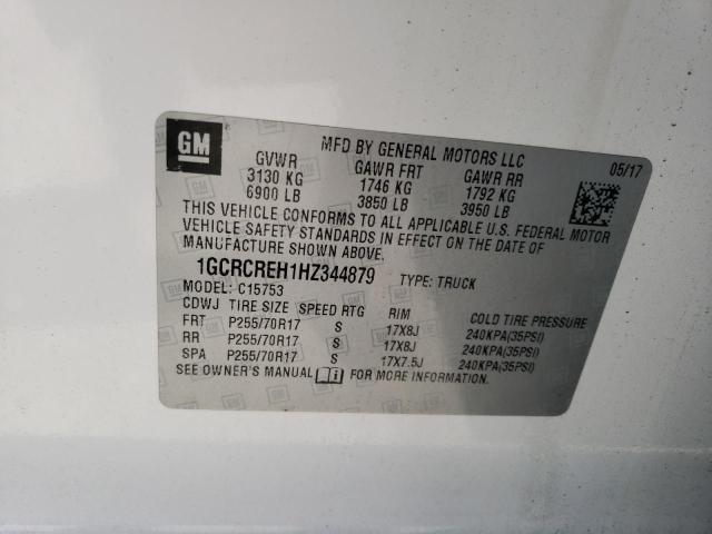 Photo 11 VIN: 1GCRCREH1HZ344879 - CHEVROLET ALL MODELS 