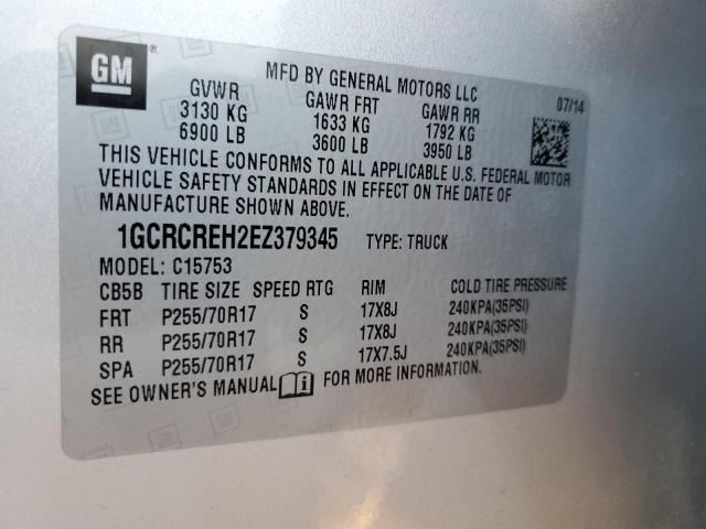 Photo 12 VIN: 1GCRCREH2EZ379345 - CHEVROLET SILVERADO 