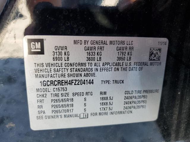 Photo 11 VIN: 1GCRCREH4FZ204144 - CHEVROLET SILVERADO 