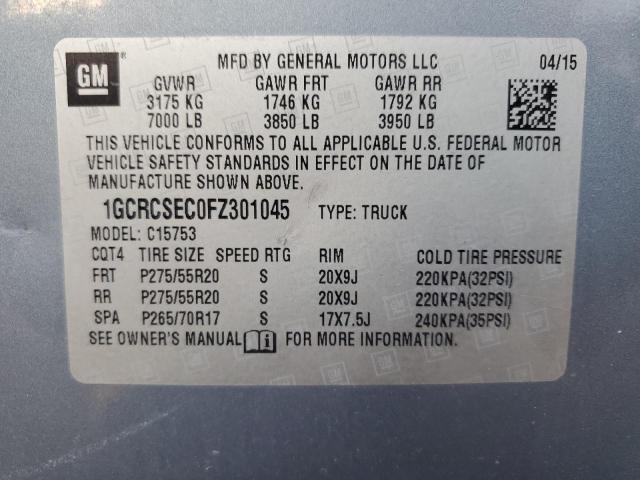 Photo 11 VIN: 1GCRCSEC0FZ301045 - CHEVROLET SILVERADO 