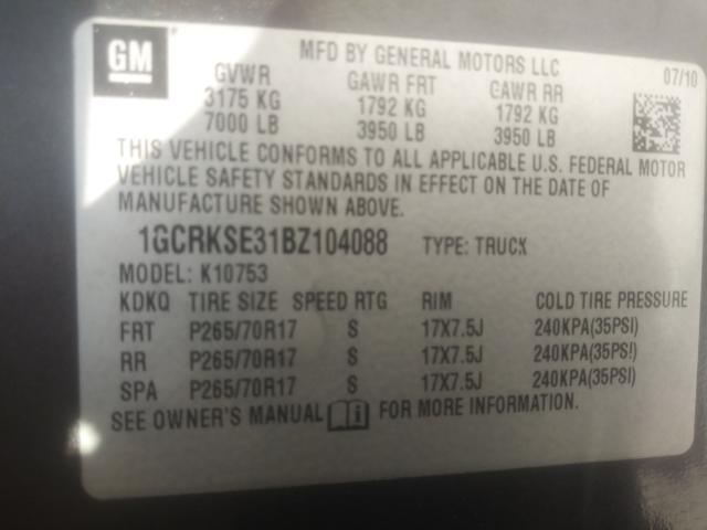 Photo 9 VIN: 1GCRKSE31BZ104088 - CHEVROLET SILVERADO 