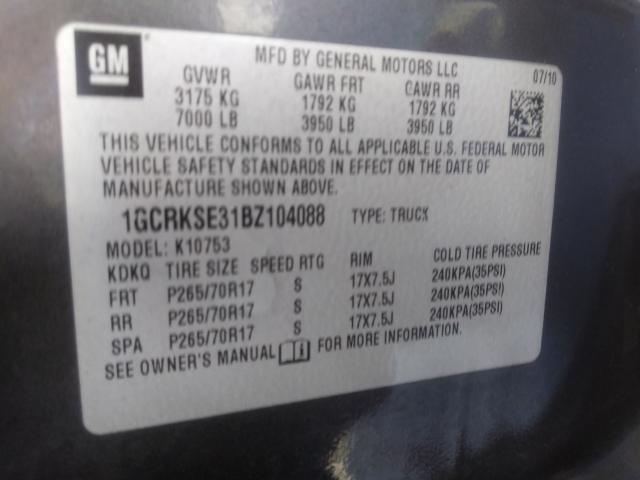 Photo 9 VIN: 1GCRKSE31BZ104088 - CHEVROLET SILVERADO 