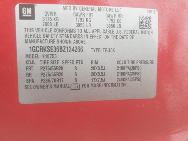 Photo 9 VIN: 1GCRKSE36BZ134266 - CHEVROLET SILVERADO 