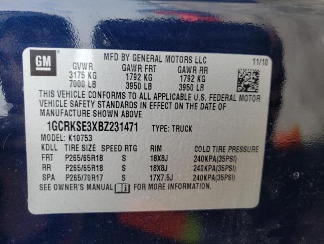 Photo 9 VIN: 1GCRKSE3XBZ231471 - CHEVROLET SILVERADO 