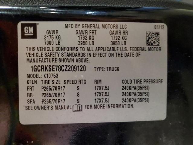 Photo 12 VIN: 1GCRKSE78CZ209120 - CHEVROLET ALL MODELS 