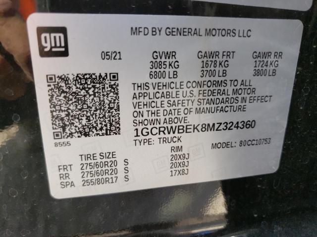 Photo 11 VIN: 1GCRWBEK8MZ324360 - CHEVROLET ALL MODELS 