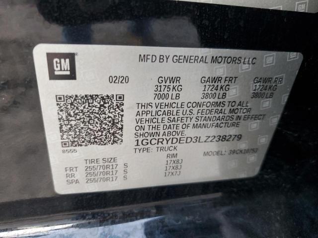 Photo 11 VIN: 1GCRYDED3LZ238279 - CHEVROLET SILVERADO 