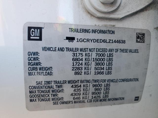 Photo 11 VIN: 1GCRYDED6LZ144638 - CHEVROLET SILVERADO 