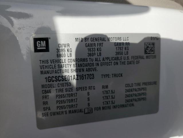 Photo 12 VIN: 1GCSCSE01AZ161703 - CHEVROLET SILVERADO 