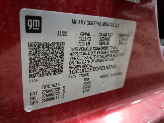 Photo 11 VIN: 1GCUDDED1PZ152741 - CHEVROLET SILVERADO 