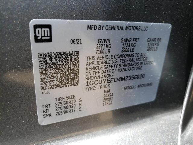 Photo 11 VIN: 1GCUYEED4MZ358920 - CHEVROLET SILVERADO 