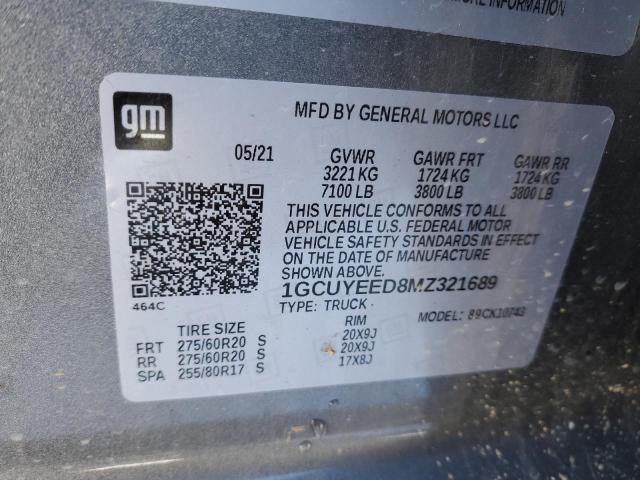 Photo 11 VIN: 1GCUYEED8MZ321689 - CHEVROLET ALL MODELS 