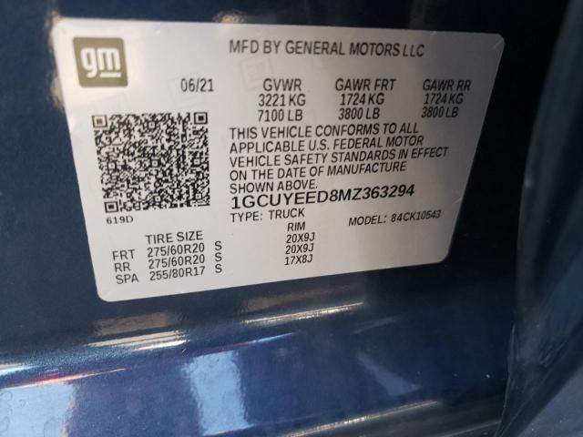 Photo 11 VIN: 1GCUYEED8MZ363294 - CHEVROLET ALL MODELS 