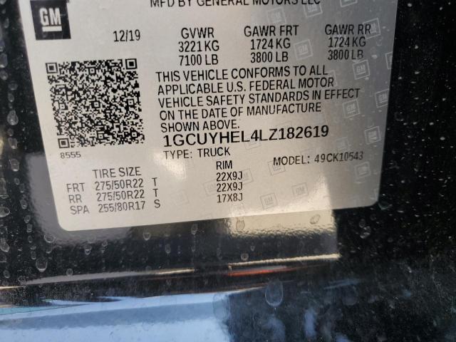 Photo 11 VIN: 1GCUYHEL4LZ182619 - CHEVROLET SILVERADO 