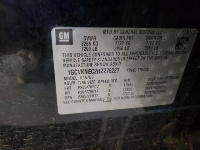 Photo 11 VIN: 1GCVKNEC2HZ278227 - CHEVROLET SILVERADO 