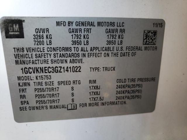 Photo 9 VIN: 1GCVKNEC3GZ141022 - CHEVROLET SILVERADO 