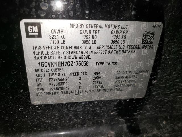 Photo 11 VIN: 1GCVKNEH7GZ176058 - CHEVROLET SILVERADO 