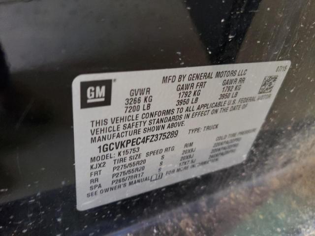 Photo 9 VIN: 1GCVKPEC4FZ375289 - CHEVROLET SILVERADO 