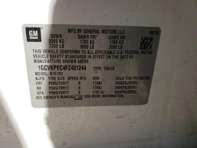 Photo 9 VIN: 1GCVKPEC4FZ401244 - CHEVROLET SILVERADO 