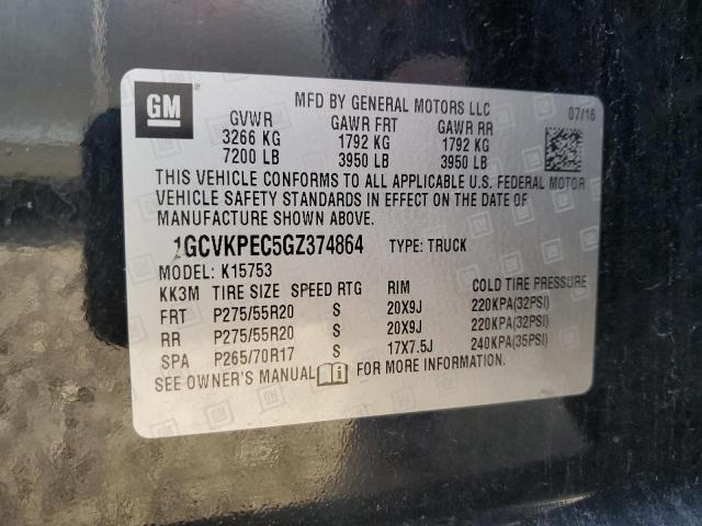 Photo 11 VIN: 1GCVKPEC5GZ374864 - CHEVROLET SILVERADO 