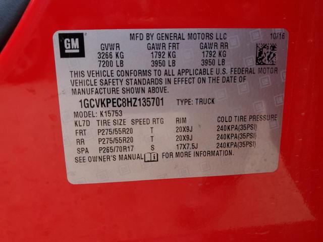 Photo 11 VIN: 1GCVKPEC8HZ135701 - CHEVROLET SILVERADO 