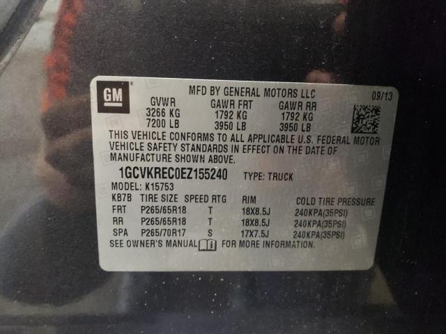 Photo 9 VIN: 1GCVKREC0EZ155240 - CHEVROLET SILVERADO 