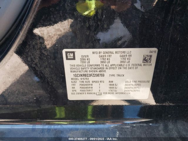 Photo 8 VIN: 1GCVKREC0FZ298769 - CHEVROLET SILVERADO 1500 