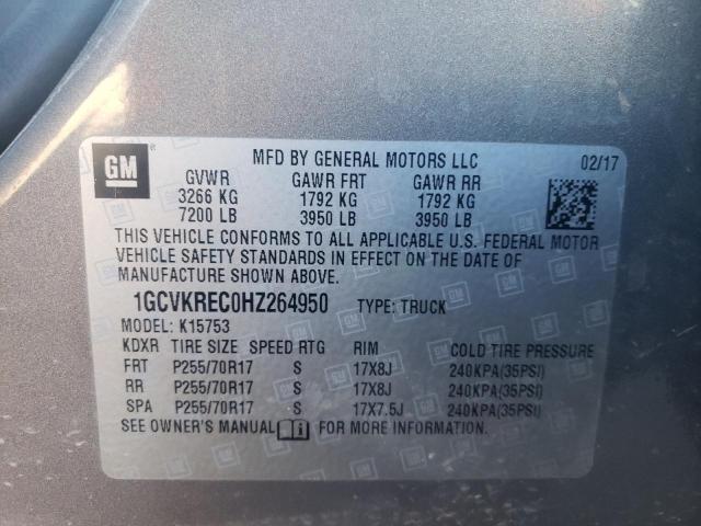 Photo 9 VIN: 1GCVKREC0HZ264950 - CHEVROLET SILVERADO 