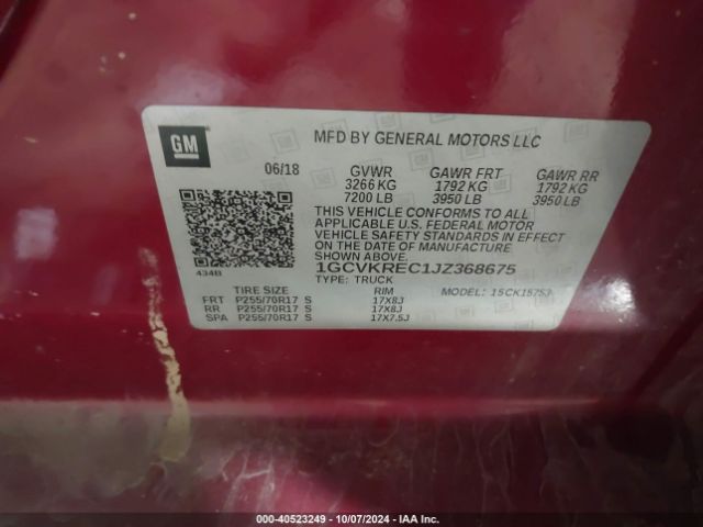 Photo 8 VIN: 1GCVKREC1JZ368675 - CHEVROLET SILVERADO 