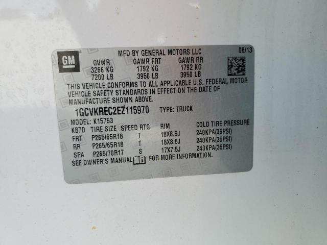 Photo 11 VIN: 1GCVKREC2EZ115970 - CHEVROLET SILVERADO 