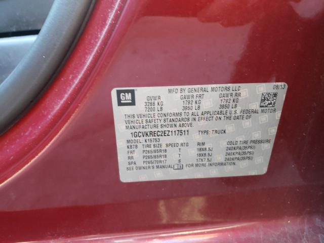 Photo 9 VIN: 1GCVKREC2EZ117511 - CHEVROLET SILVERADO 