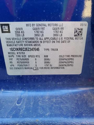 Photo 11 VIN: 1GCVKREC2EZ347646 - CHEVROLET SILVERADO 