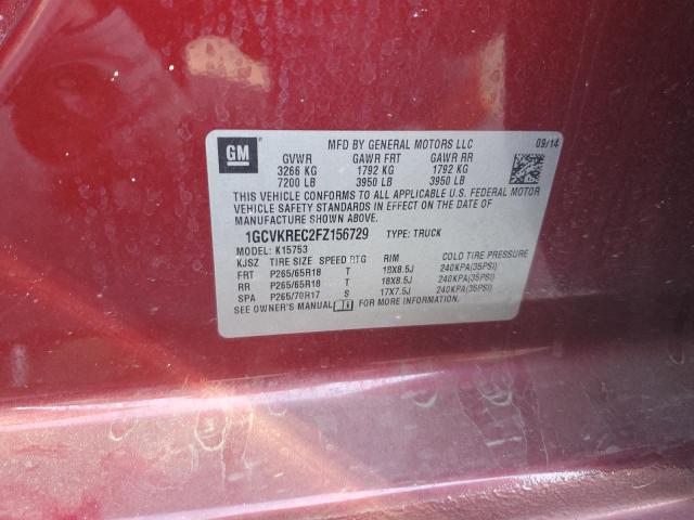 Photo 11 VIN: 1GCVKREC2FZ156729 - CHEVROLET SILVERADO 