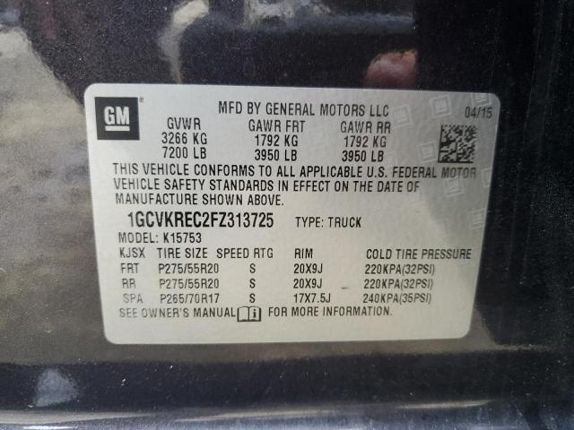 Photo 12 VIN: 1GCVKREC2FZ313725 - CHEVROLET SILVERADO 