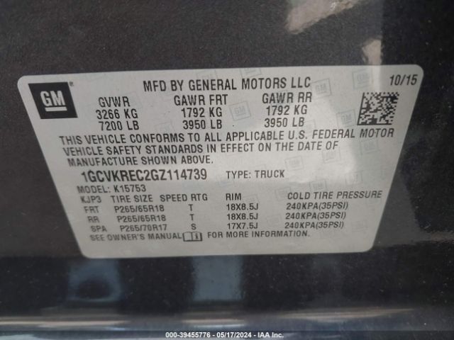 Photo 8 VIN: 1GCVKREC2GZ114739 - CHEVROLET SILVERADO 1500 