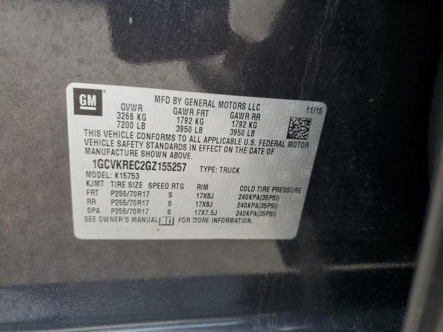 Photo 11 VIN: 1GCVKREC2GZ155257 - CHEVROLET SILVERADO 