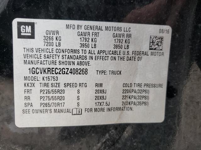 Photo 9 VIN: 1GCVKREC2GZ408268 - CHEVROLET SILVERADO 