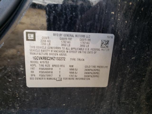 Photo 9 VIN: 1GCVKREC2HZ132272 - CHEVROLET SILVERADO 