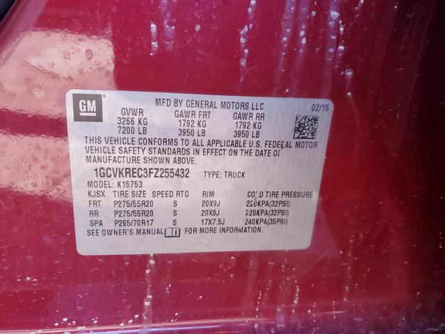 Photo 11 VIN: 1GCVKREC3FZ255432 - CHEVROLET SILVERADO 